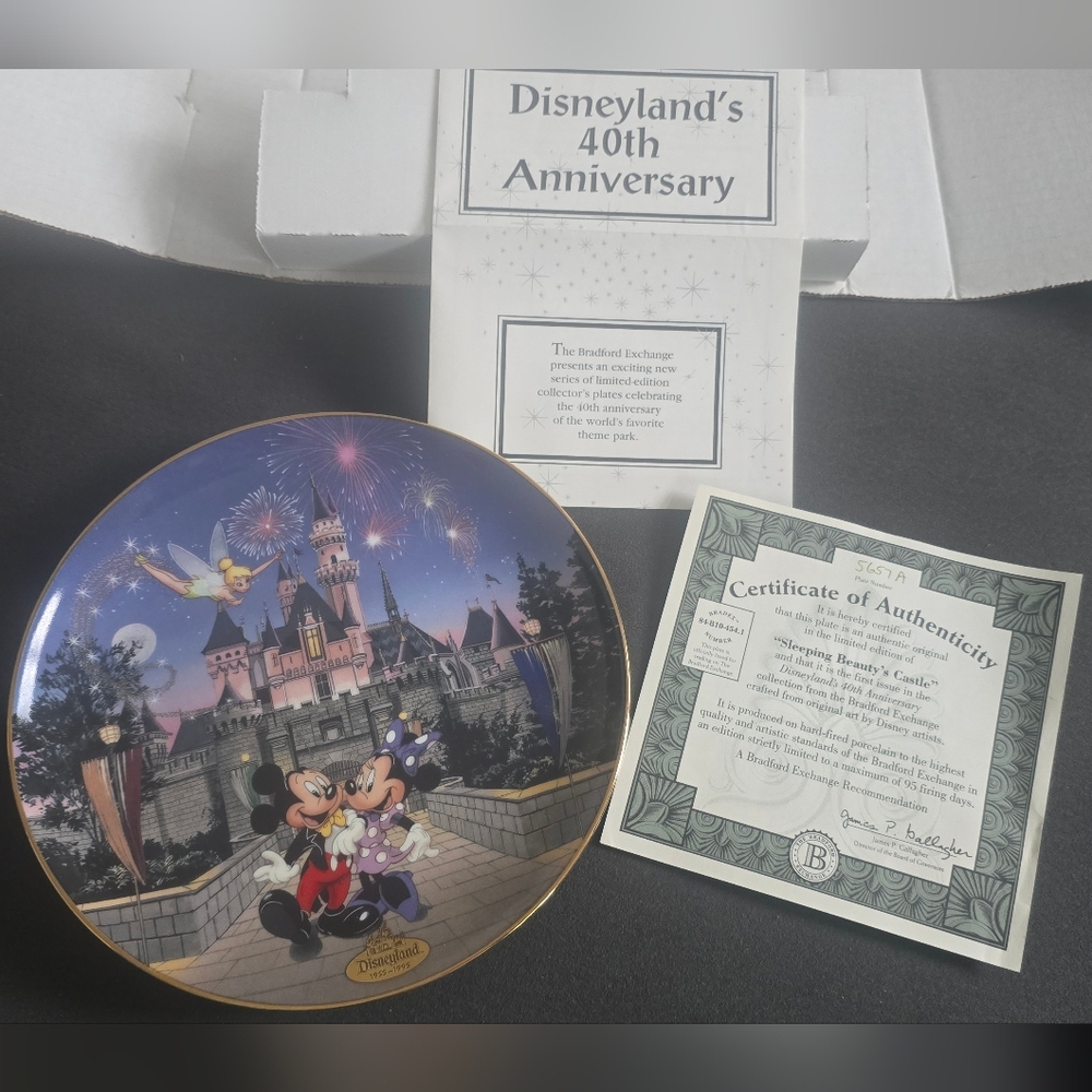 Disney 40th Anniversary Bradford Exchange Collector's Plate
